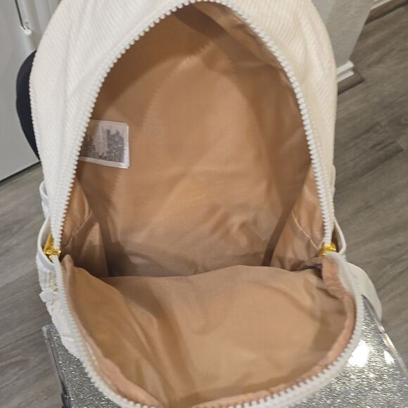 Jordan‎ Rucksack Mini Corduroy Backpack- White/Gold main image 8